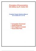 Solutions for Principles of Econometrics, 5th Edition Hill (Chapter 2 to 16 included)