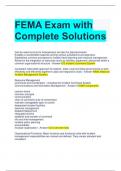 FEMA Exam with Complete Solutions