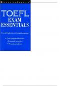  TOEFL® EXAM ESSENTIALS