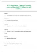 UTA Microbiology Chapter 2 Correctly  Answered Questions| UpToDate | Already  Graded A+