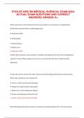 EVOLVE HESI RN MEDICAL-SURGICAL EXAM 2024&vert;  ACTUAL EXAM QUESTIONS AND CORRECT  ANSWERS&vert; GRADED A&plus;