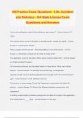 All Practice Exam Questions - Life, Accident and Sickness - GA State License Exam Questions and Answers
