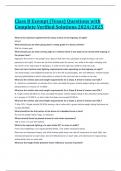 Class B Exempt &lpar;Texas&rpar; Questions with Complete Verified Solutions 2024&sol;2025