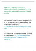 NUR 2063 Rasmussen Pathophysiology Exam 2&lpar;Latest  2021 - 2024&rpar; Rasmussen&vert;Graded A&plus; With correct  Questions And Detailed Answers