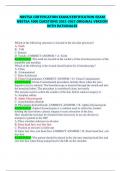 NBSTSA CERTIFICATION EXAM&sol;CERTIFICATION EXAM NBSTSA 1000 QUESTIONS ORIGINAL VERSION WITH RATIONALES&lpar;247 Pages complete 100&percnt; verified answers&rpar;