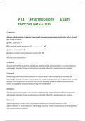 ATI Pharmocology Exam Fletcher NRSG 106