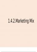 Topic 1.4.2 - Marketing Mix