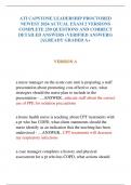 ATI CAPSTONE LEADERSHIP PROCTORED  NEWEST 2024 ACTUAL EXAM 2 VERSIONS  COMPLETE 250 QUESTIONS AND CORRECT  DETAILED ANSWERS &lpar;VERIFIED ANSWERS&rpar;  &vert;ALREADY GRADED A&plus;