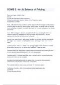 SOMB 2 - Art & Science of Pricing questions & answers