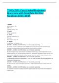 TExEs 268 - Constructed Responses Questions with Complete Verified Solutions 2024&sol;2025