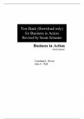 Business in Action, 9th Edition by Philip Kotler,  John T. Bowen,  Seyhmus Baloglu Chap Test Bank