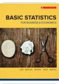 Basic Statistics For Business And Economics 7th Edition _By Douglas A. Lind, William G. Marchal, Samuel A. Wathen, Carol Ann Waite, Kevin Murphy Test Bank