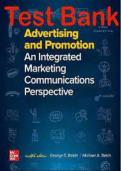 Advertising and Promotion An Integrated Marketing Communications Perspective 12th Edition by George Belch, Michael Belch Test Bank
