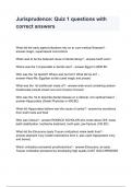 Jurisprudence&lowbar; Quiz 1 questions with correct answers
