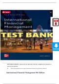 Solution Manual for International Financial Management&comma; 9th International Edition By Cheol Eun&comma; Bruce G&period; Resnick&comma; Verified Chapters 1 - 21&comma; Complete Newest Version