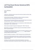 LAT Final Exam Review Solutions&lpar;100&percnt; Verified&rpar;2024 