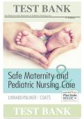 Test Bank for Safe Maternity & Pediatric Nursing Care 1st Edition by Luanne Linnard-Palmer & Gloria Haile Coats ISBN :9780803624948 |COMPLETE TEST BANK| Guide A+