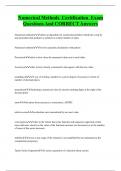 Numerical Methods Certification Exam  Questions And CORRECT Answer