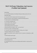 MAT 114 Exam 3 Questions And Answers &lpar;Verified And Updated&rpar;