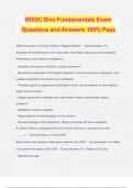 BDOC Divo Fundamentals Exam Questions and Answers 100% Pass