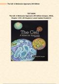 TEST BANK The Cell: A Molecular Approach, 8th Edition (Cooper, 2019), Chapter 1-20 | All Chapters| Latest Update Graded A+