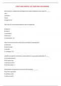 MGMT 3000 Chapter 2 Set Questions and Answers