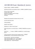 ASU BIO 202 Exam 1 Questions & Answers 