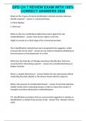 DPD CH 7 REVIEW EXAM WITH 100&percnt; CORRECT ANSWERS 2024
