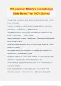 191 question Milady's Cosmetology State Board Test 100% Solved