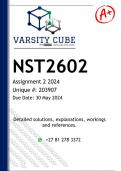 NST2602 Assignment 2 (DETAILED ANSWERS) 2024 - DISTINCTION GUARANTEED