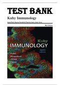 Test Bank for Kuby Immunology Covid-19 Digital Update, 8th Edition by Jenni Punt, Sharon Stranford, Patricia Jones, Judy Owen