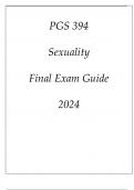&lpar;ASU&rpar; PGS 394 Sexuality Final Exam Guide 2024