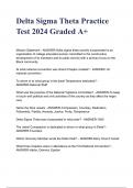 Delta Sigma Theta Practice Test 2024 Graded A+