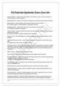 PA Pesticide Applicator Exam Core Info