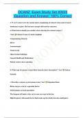 OCANZ Exam Study Set &num;2024  &vert;Question and Answer&vert; 100&percnt; Correct