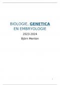 Genetica - uitgebreide samenvatting + opgeloste oefeningen (D013255A)