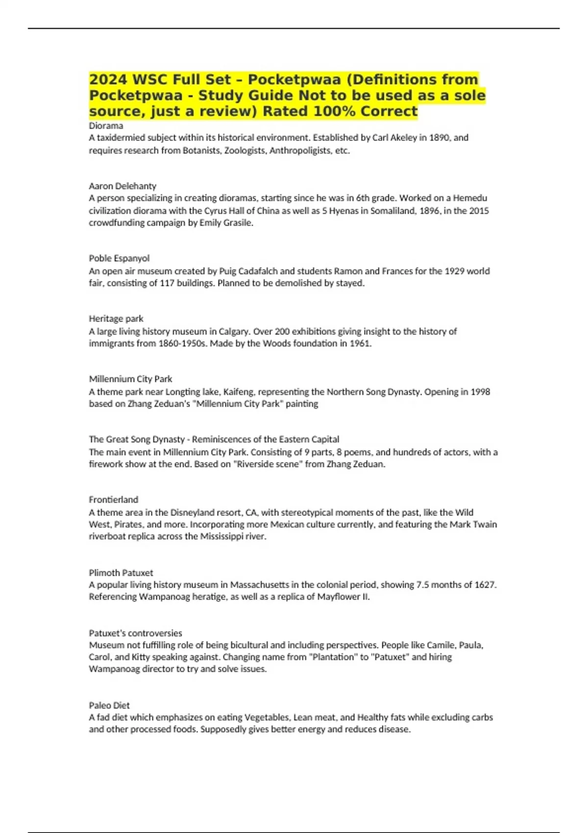 2024 WSC Full Set – Pocketpwaa (Definitions from Pocketpwaa - Study ...