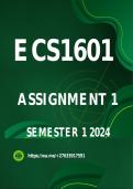ECS1601 Assignment 1 2024