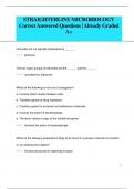 Microbiology Straighterline Correct Answered Questions Pack| Already Graded A+