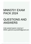 MNN3701 EXAM PACK 2024(Questions and answers)
