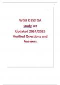 WGU D152 OA study set Updated 2024&sol;2025 Verified Questions and Answers