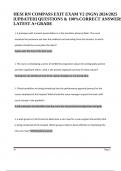 HESI RN COMPASS EXIT EXAM V2 &lpar;NGN&rpar; 2024&sol;2025 &lbrack;UPDATED&rsqb; QUESTIONS & 100&percnt;CORRECT ANSWERS LATEST &sol;A&plus;GRADE&period;