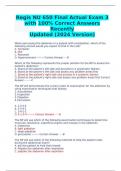 Regis NU 650 Final Actual Exam 3 with 100&percnt; Correct Answers Recently Updated &lpar;2024 Version&rpar;