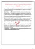COGNTIVE APPROACH  ESSAY WELL EXPLAINED LATEST UPDATE 2024 GRADED A+