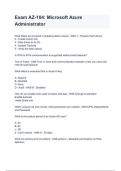 Exam AZ-104&lowbar; Microsoft Azure Administrator