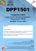 DPP1501 Assignment 2 (COMPLETE ANSWERS) 2024 (605540) - DUE 10 June 2024