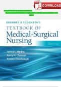 Test Bank for Brunner & Suddarth's Textbook of Medical-Surgical Nursing, 15th Edition (Hinkle, 2024), All Chapters 2024 Updated 9781975161033