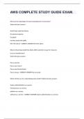 AWS COMPLETE STUDY GUIDE EXAM&period;