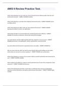 AWS 9 Review Practice Test&period;