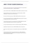 AWS 7 STUDY GUIDE EXAM Quiz&period;
